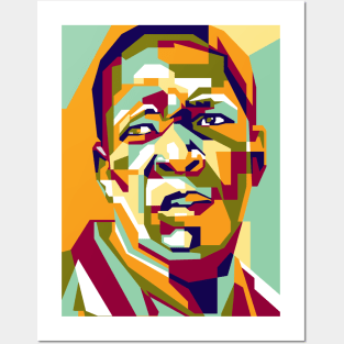 Abstract Geometric John Coltrane in WPAP Posters and Art